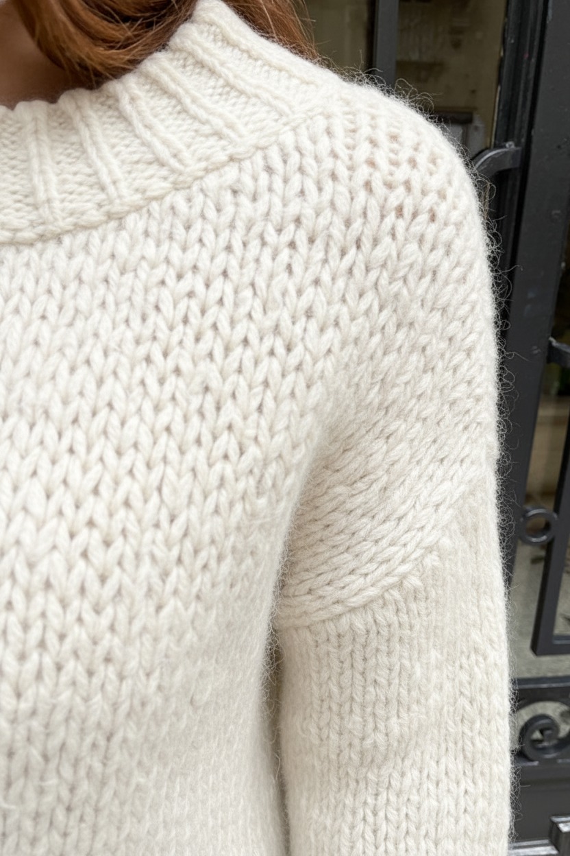 Soft Oversized Pullover Light Beige, Foto 5