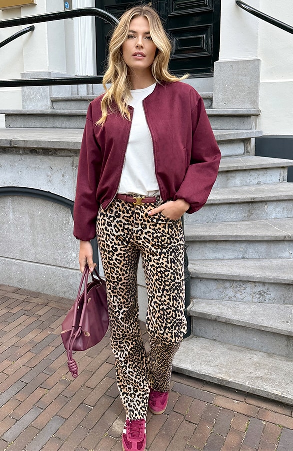 Wide Leg Jeans Leopard Stretch FMH, Foto 7
