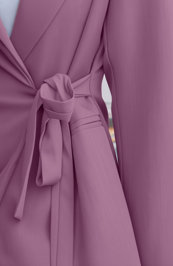 Classic Wrap Blazer Mauve 2.0 – jassen, foto 4