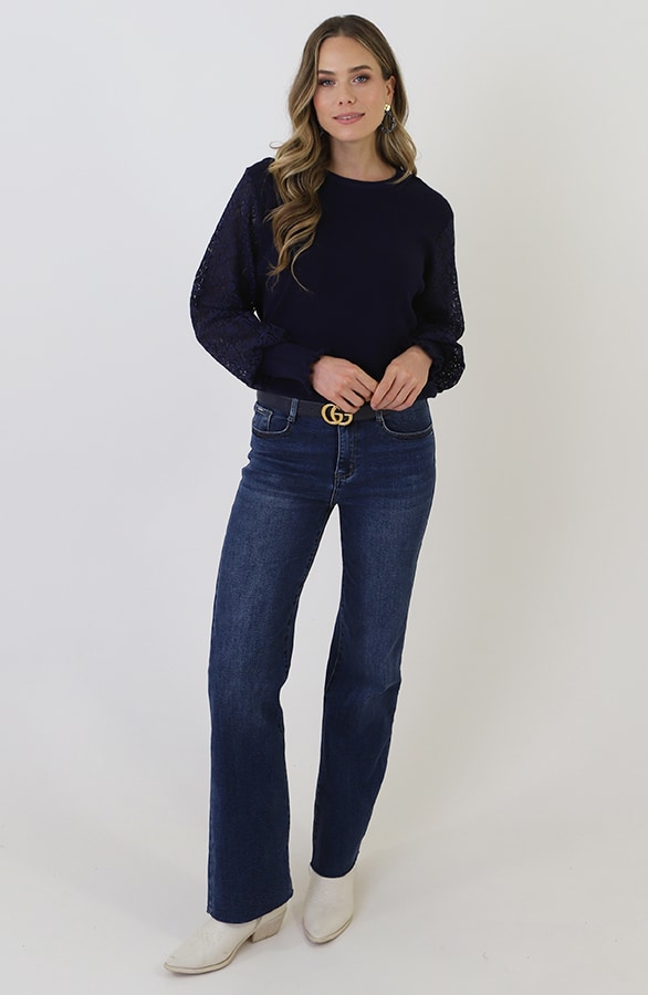 Hearts Sleeve Soft Pullover Marine, Foto 11