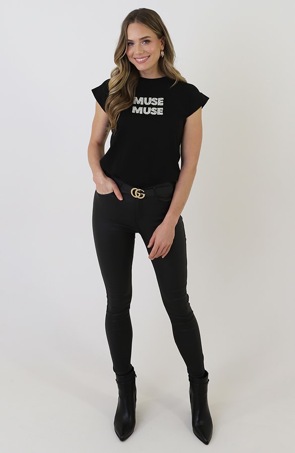Muse Muse T-shirt Zwart – tops, foto 7