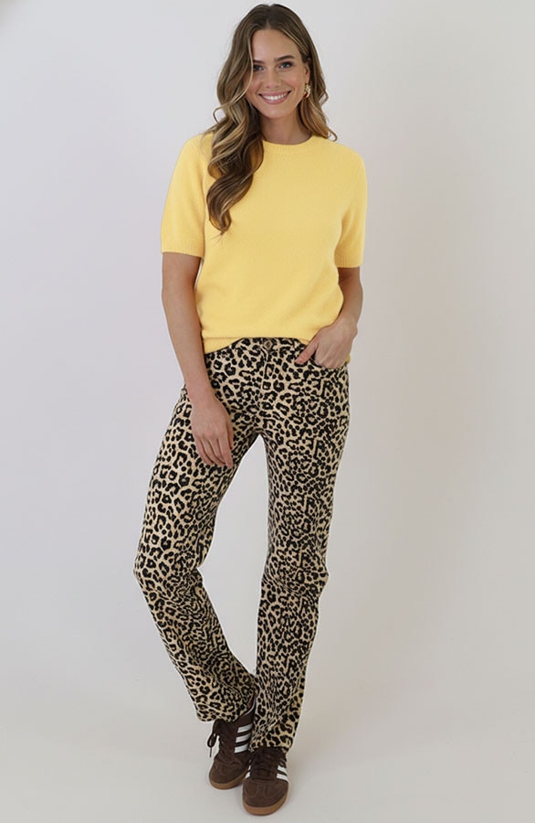 Oversized Soft Pullover Kurzarm Butter Yellow, Foto 2