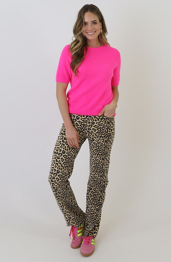 Oversized Soft Pullover Kurzarm Neon Rosa, Tops, Foto 13