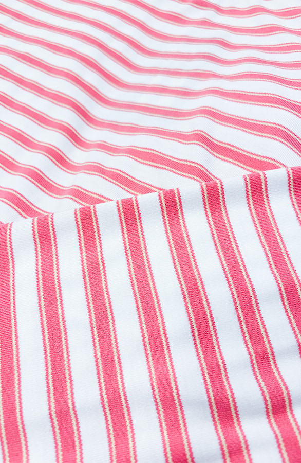 Oversized Strepen Top Viscose Fuchsia – tops, foto 4