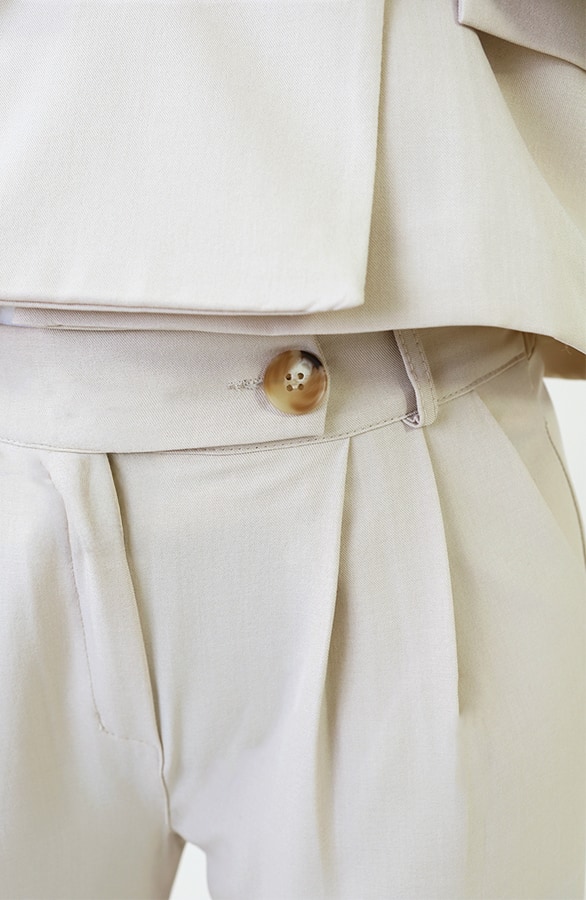 Palazzo Pantalon Beige – broeken, foto 4