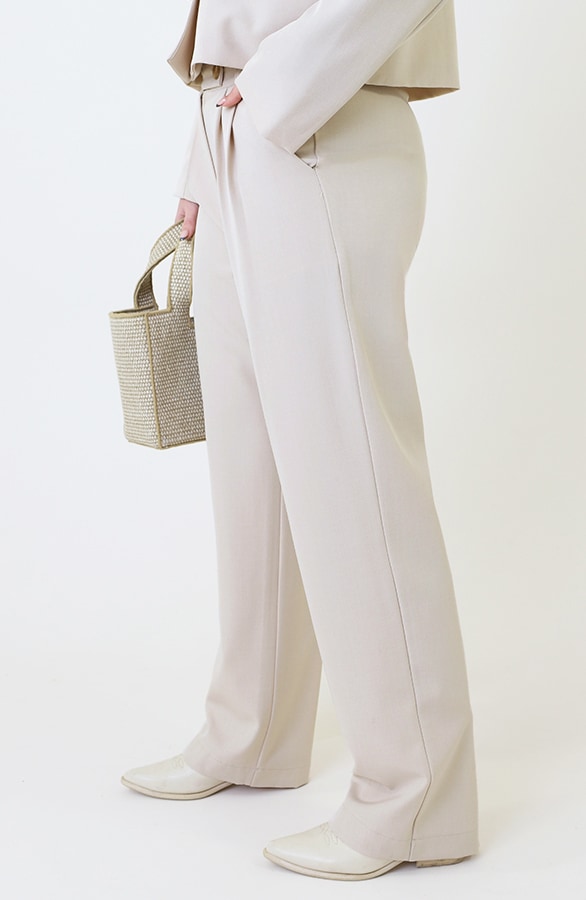 Palazzo Pantalon Beige – broeken, foto 5
