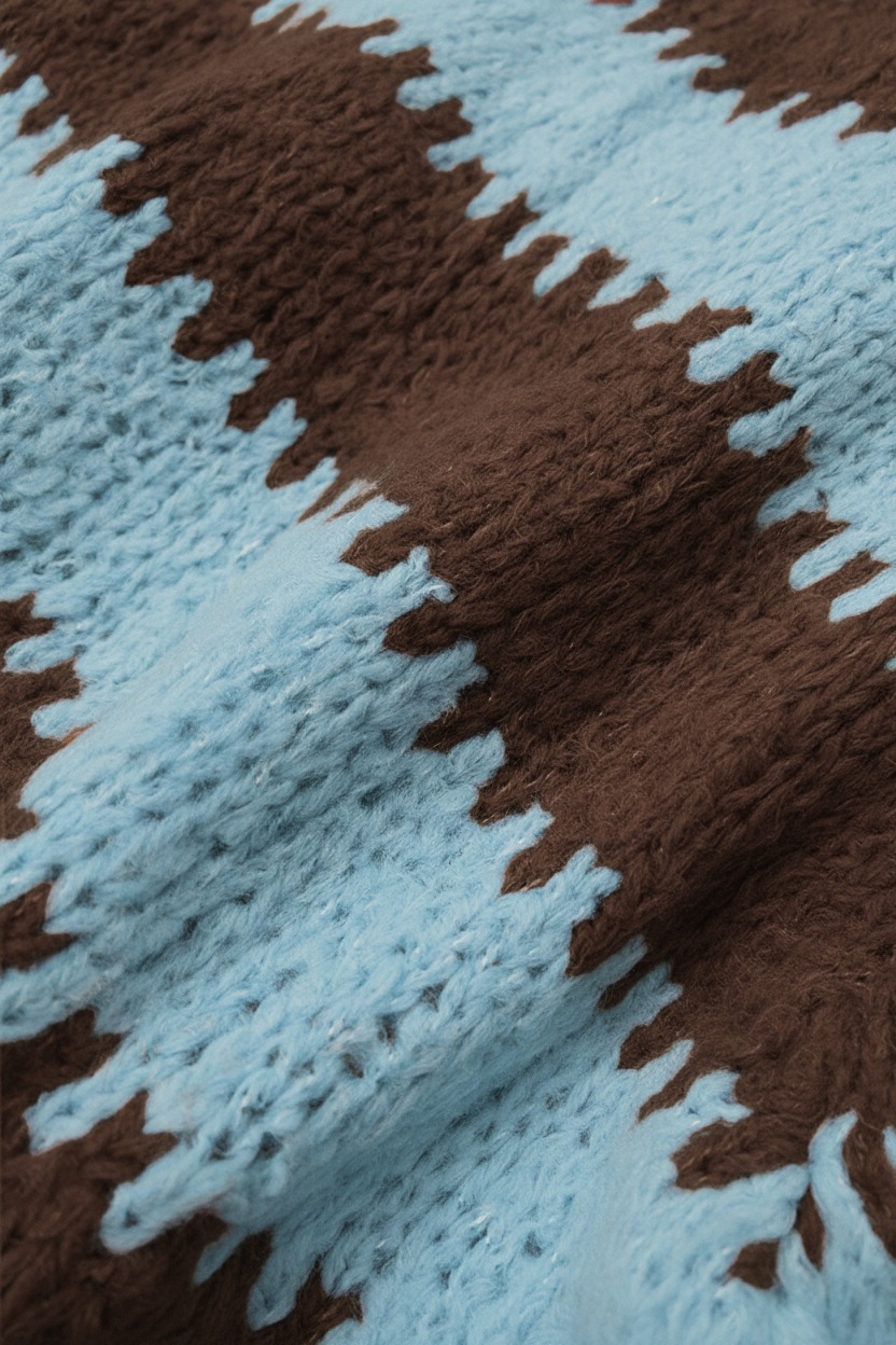 Soft Striped Sweater Choco – truien, foto 5