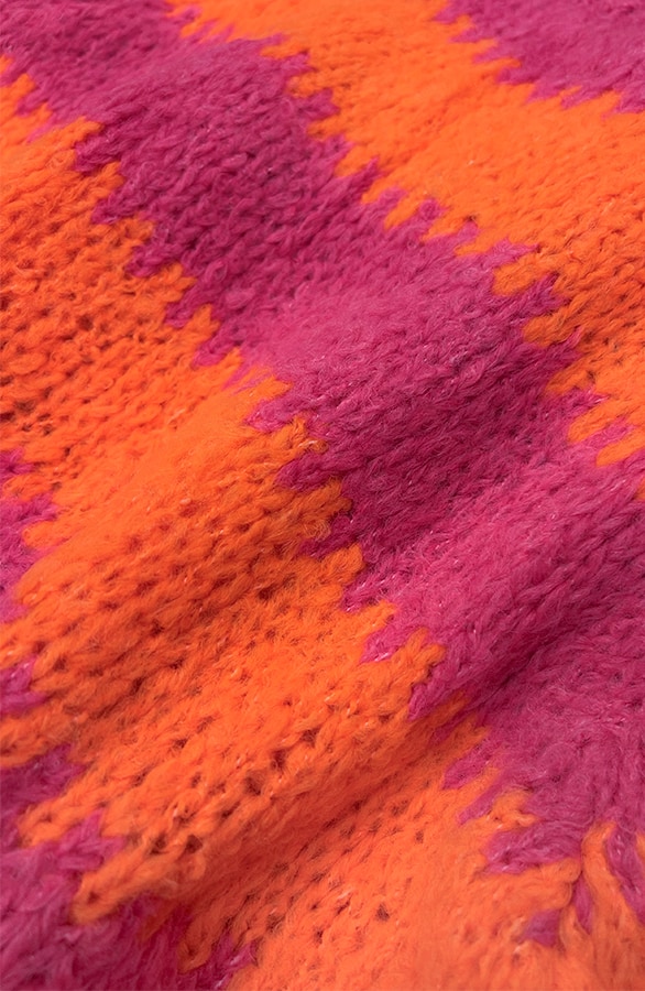 Soft Striped Sweater Fuchsia – truien, foto 4