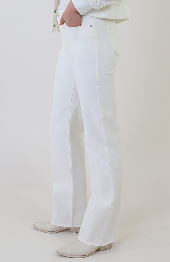 Wide Leg Jeans Offwhite Stretch FMH – spijkerbroeken, foto 2