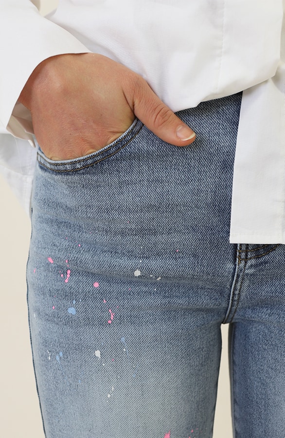 Wide Leg Jeans Paint Stretch FMH – flared broeken, foto 5