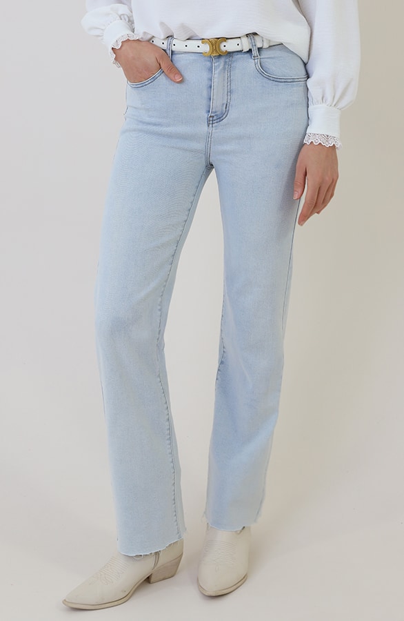 Wide Leg Jeans Ultra Light Blue Stretch FMH – spijkerbroeken, foto 3