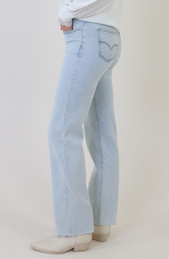 Wide Leg Jeans Ultra Light Blue Stretch FMH – spijkerbroeken, foto 6