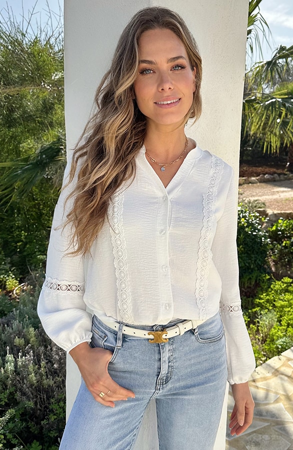 Kanten Lace Blouse Ecru – blouses