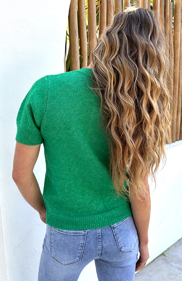 Luxe Cardigan Gouden Knopen Groen – vesten, foto 4