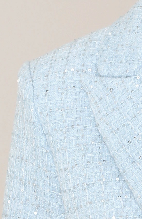 Luxury Boucle Blazer Light Blue 2.0 – jassen, foto 5