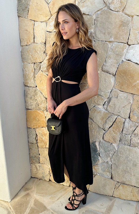 Luxury Cut Out Jurk Zwart – jurken, foto 6