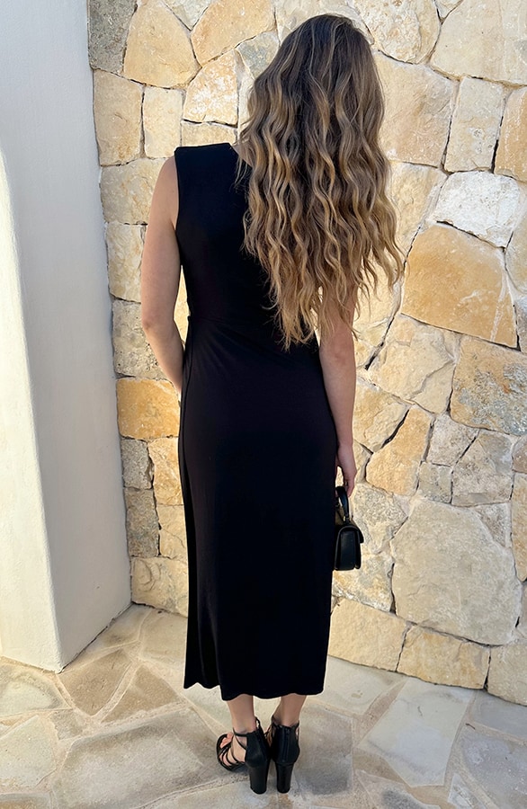 Luxury Cut Out Jurk Zwart – jurken, foto 3