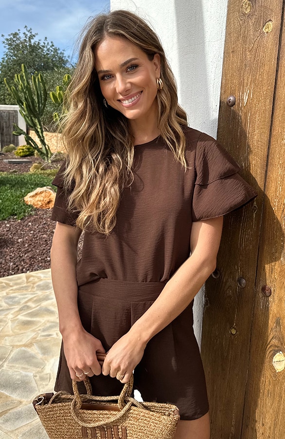 Mila Ruffle Top Choco 2.0 – tops, foto 4