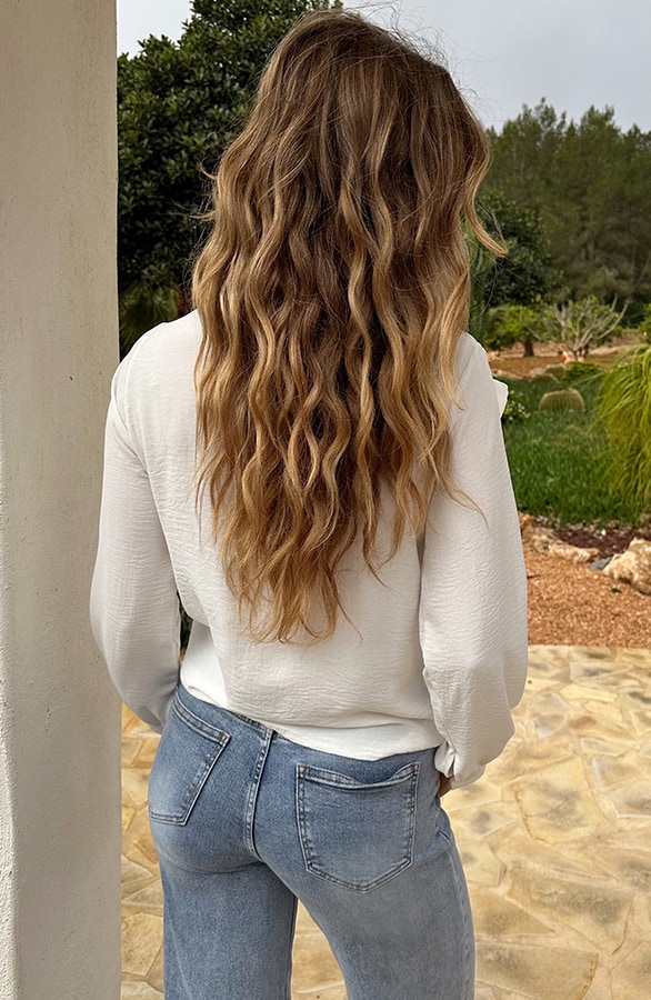 Oversized Col Waterval Blouse Ecru – tops, foto 3