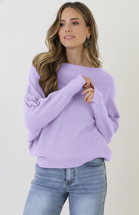 Oversized Soft Pullover Soft Lila, Foto 2