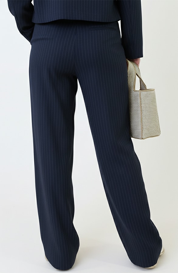 Palazzo Pantalon Navy Stripes – broeken, foto 5