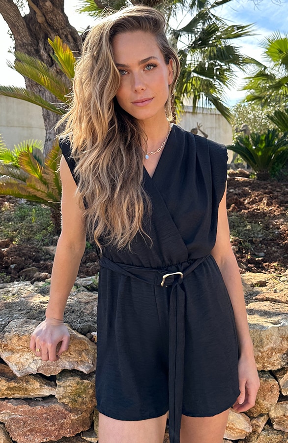 Playsuit Cala Vadella Zwart – jumpsuits en playsuits, foto 5
