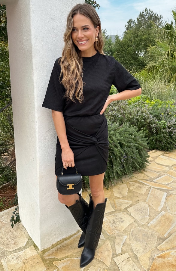 Smocked Twist Rok Zwart – rokken, foto 3