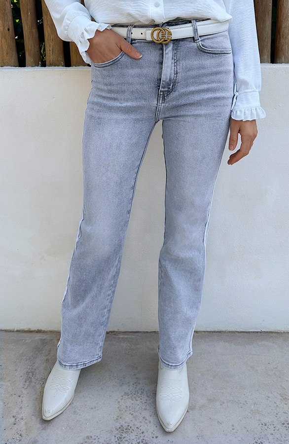 Wide Leg Jeans Bies Blue Stretch FMH, Schlaghosen, Foto 4