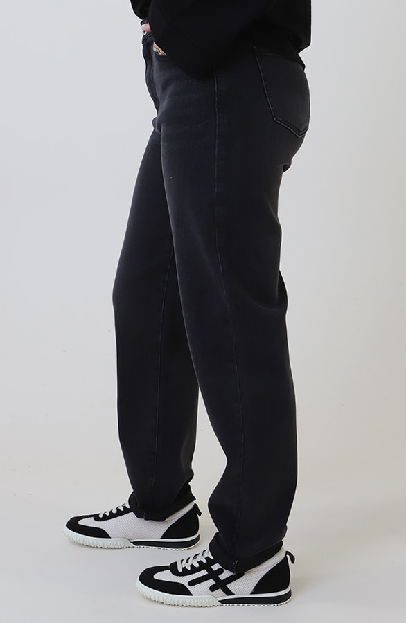 Barrel Jeans Stretch Washed Black – spijkerbroeken, foto 9