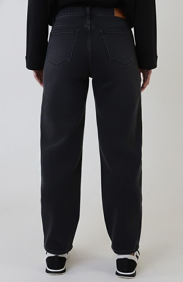 Barrel Jeans Stretch Washed Black – spijkerbroeken, foto 7