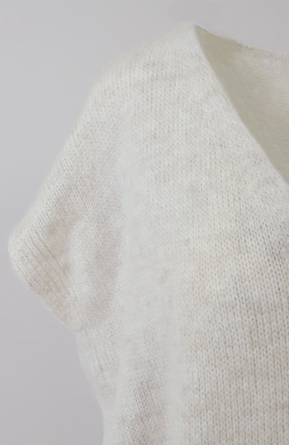 Cardigan Short Sleeve Light Beige, Westen, Foto 5