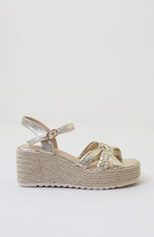 Espadrille Wedges Sandals Gold – alle schoenen, foto 3