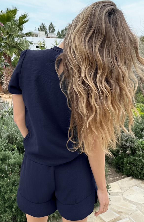 Liv Ruffle Skort Marine – shorts, foto 3