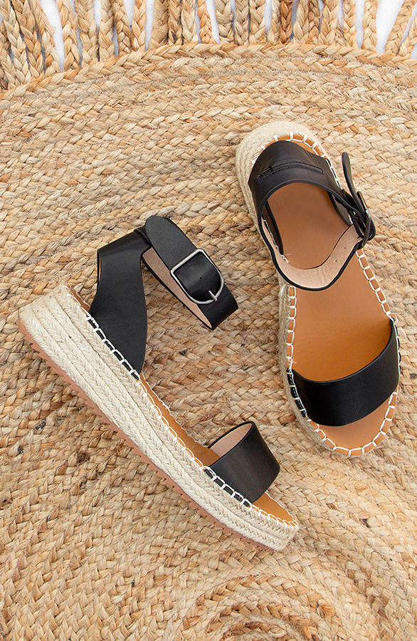 Plateau Sandalen Schwarz, Alle Schuhe