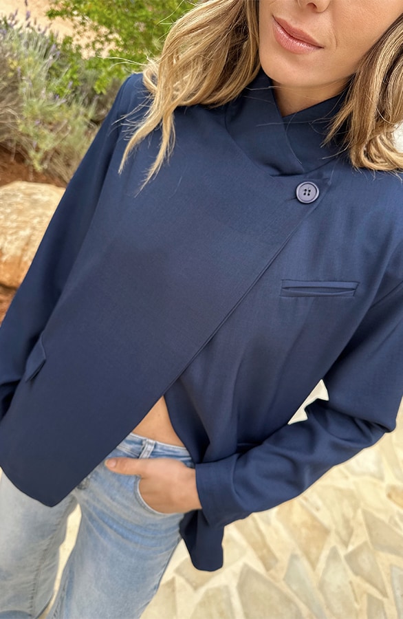 Blazer Open Front Marine – jassen, foto 5