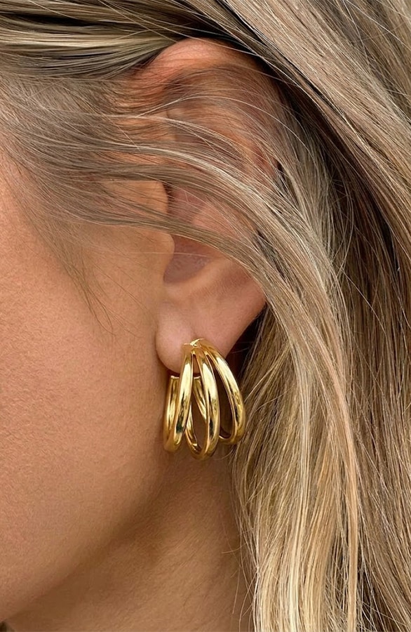 Creolen Oorbellen Goud Stainless Steel – alle accessoires, foto 2