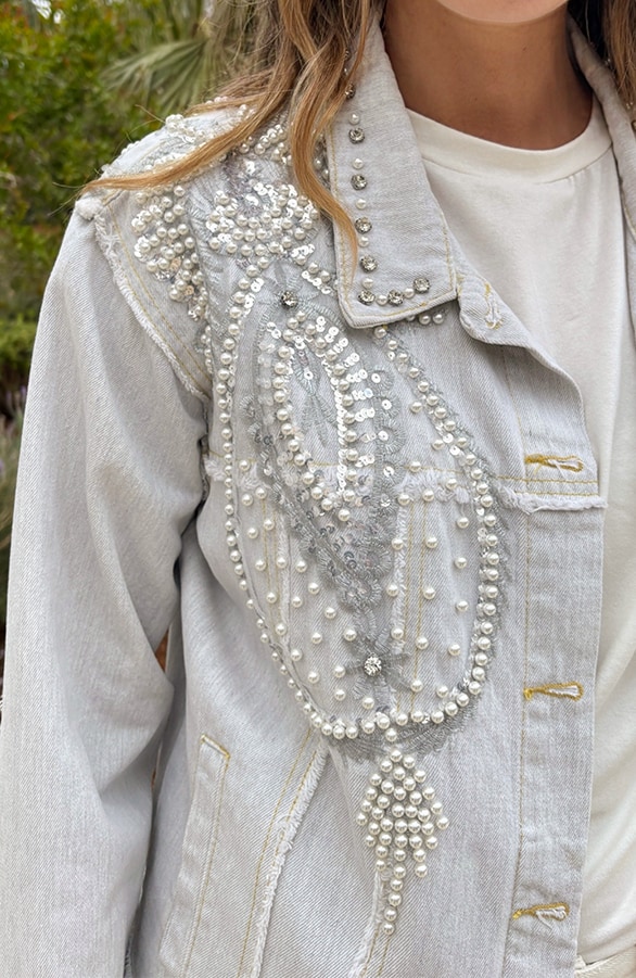 Festive Studs Jacket Grey 2.0 – jassen, foto 5