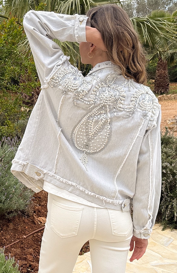Festive Studs Jacket Grey 2.0 – jassen, foto 4