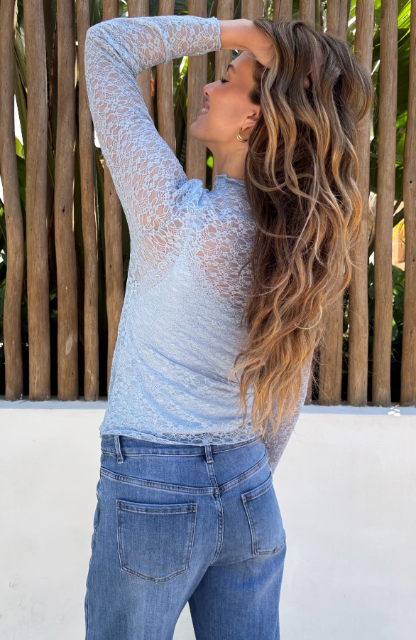 Kanten Top Baby Blue – tops, foto 4