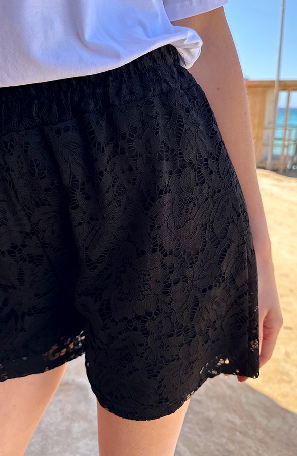 Lace Dames Short Black – shorts, foto 3