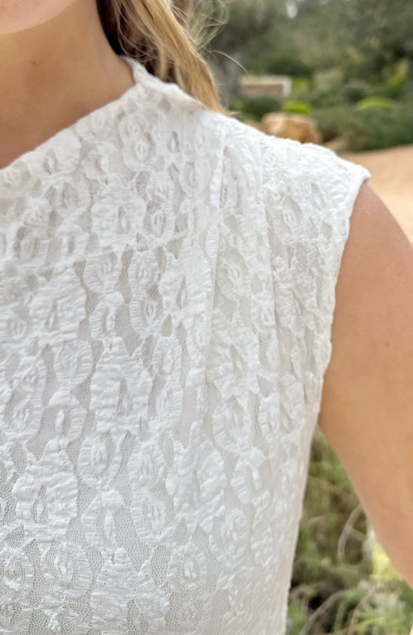 Lace Dames Top Ecru – tops, foto 5