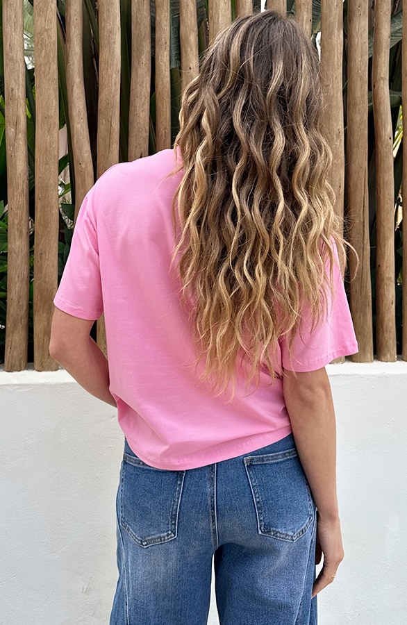 Le Marais T-Shirt Oversized Fuchsia Red – tops, foto 4