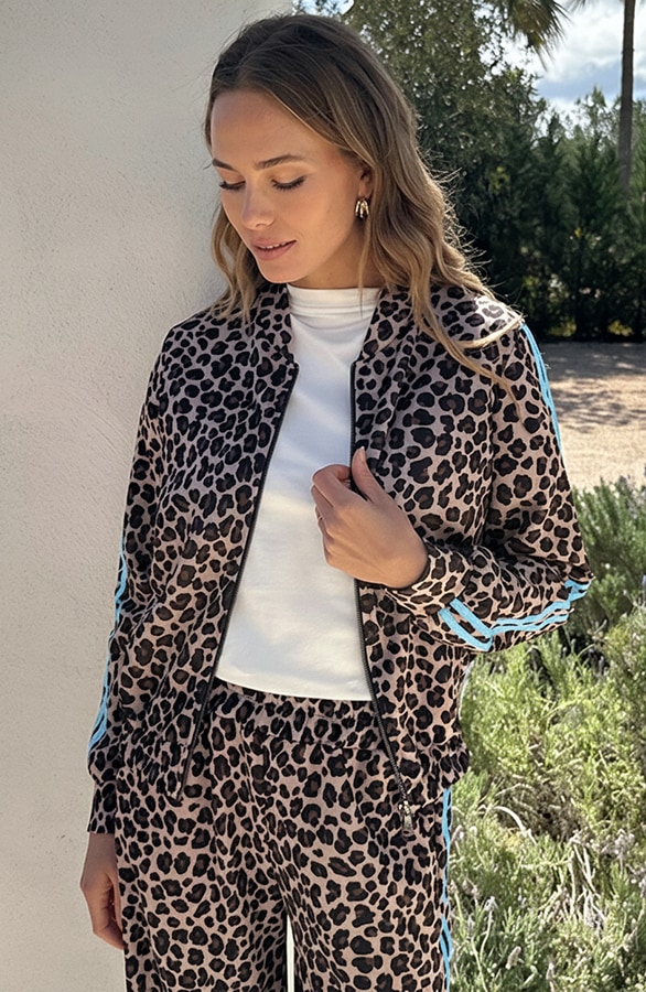 Leopard Bies Bomber Baby Blue – vesten, foto 5