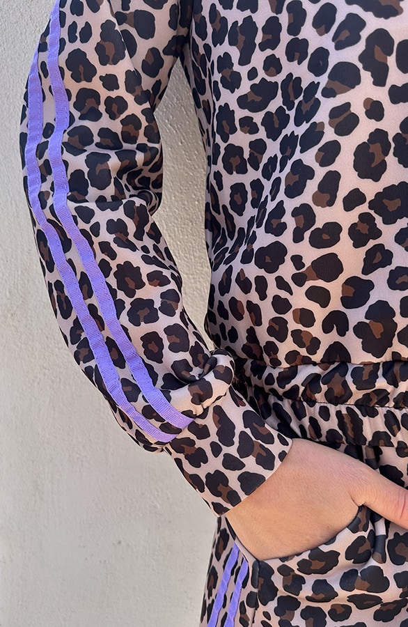 Leopard Bies Bomber Lila – vesten, foto 5