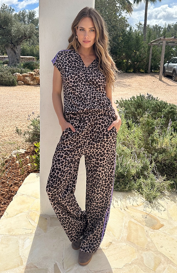 Leopard Bies Top Lila – tops, foto 7