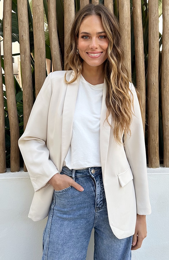 Limited Blazer Longsleeve Beige – jassen, foto 6