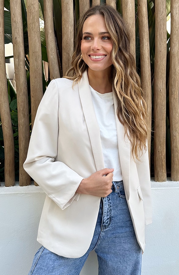Limited Blazer Longsleeve Beige – jassen