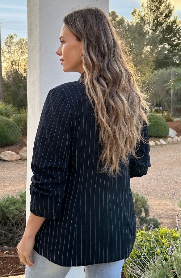 Limited Blazer Stripes Marine – jassen, foto 3