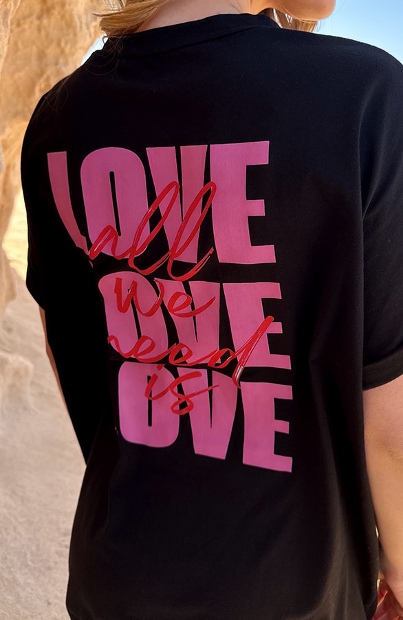 Loosefit Tee Dress All We Need Is Love – jurken, foto 4