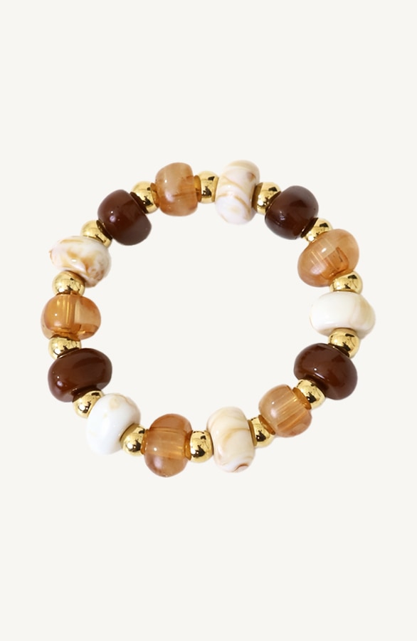 Marble Armband Mix Brown Gold – alle accessoires, foto 2